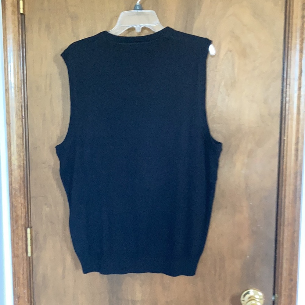 Basic editions sweater vest black pullover lightw… - image 6